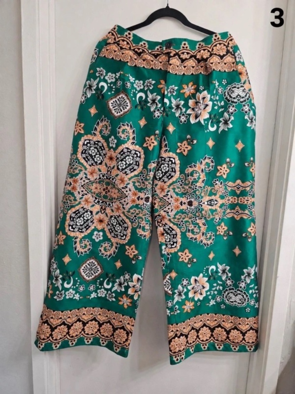 Boho Floral Wide Leg Palazzo Pants